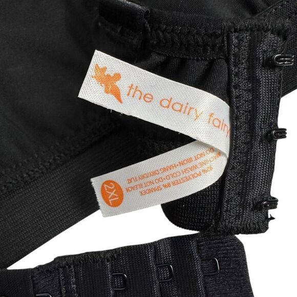 The Dairy Farm Black Hands Free Pumping & Nursing Bra Size 2XL - Picture 4 of 7